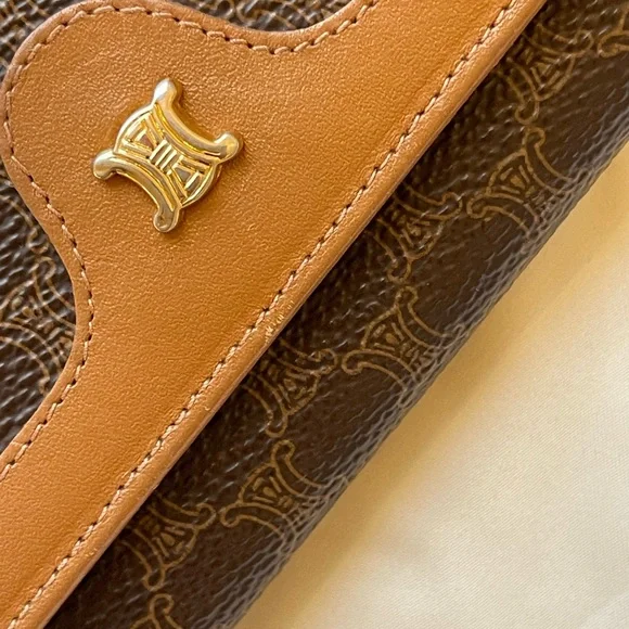 Perfect Condition Authentic Vintage Celine Long Wallet